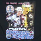 NHL (Joy Athletic) - Colorado Avalanche Joe Sakic Champs T-Shirt 2001 X-Large Vintage Retro Hockey