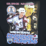 NHL (Joy Athletic) - Colorado Avalanche Joe Sakic Champs T-Shirt 2001 X-Large Vintage Retro Hockey
