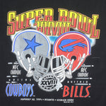 NFL (Logo7) - Cowboys VS Bills Super Bowl 27th Champions T-Shirt 1994 Large Vintage Retro Football