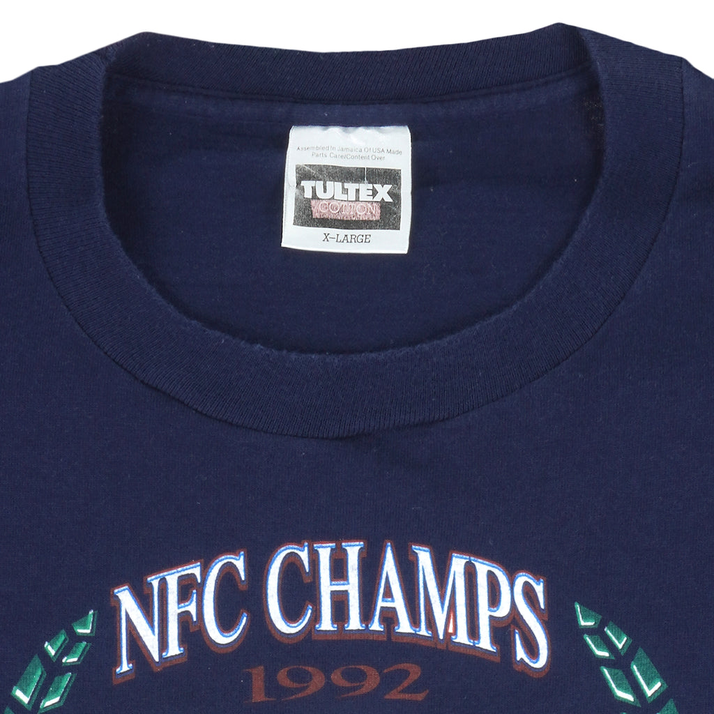 NFL - Dallas Cowboys Super Bowl 28th Single Stitch T-Shirt 1992 X-Large Vintage Retro Football