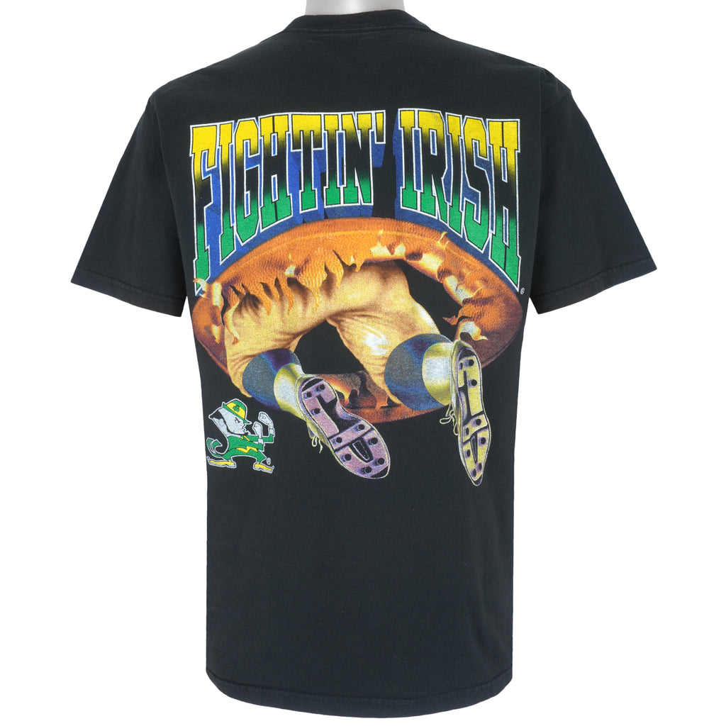 NCAA (Nutmeg) - Notre Dame Fighting Irish Breakout T-Shirt 1990s X-Large Vintage Retro College