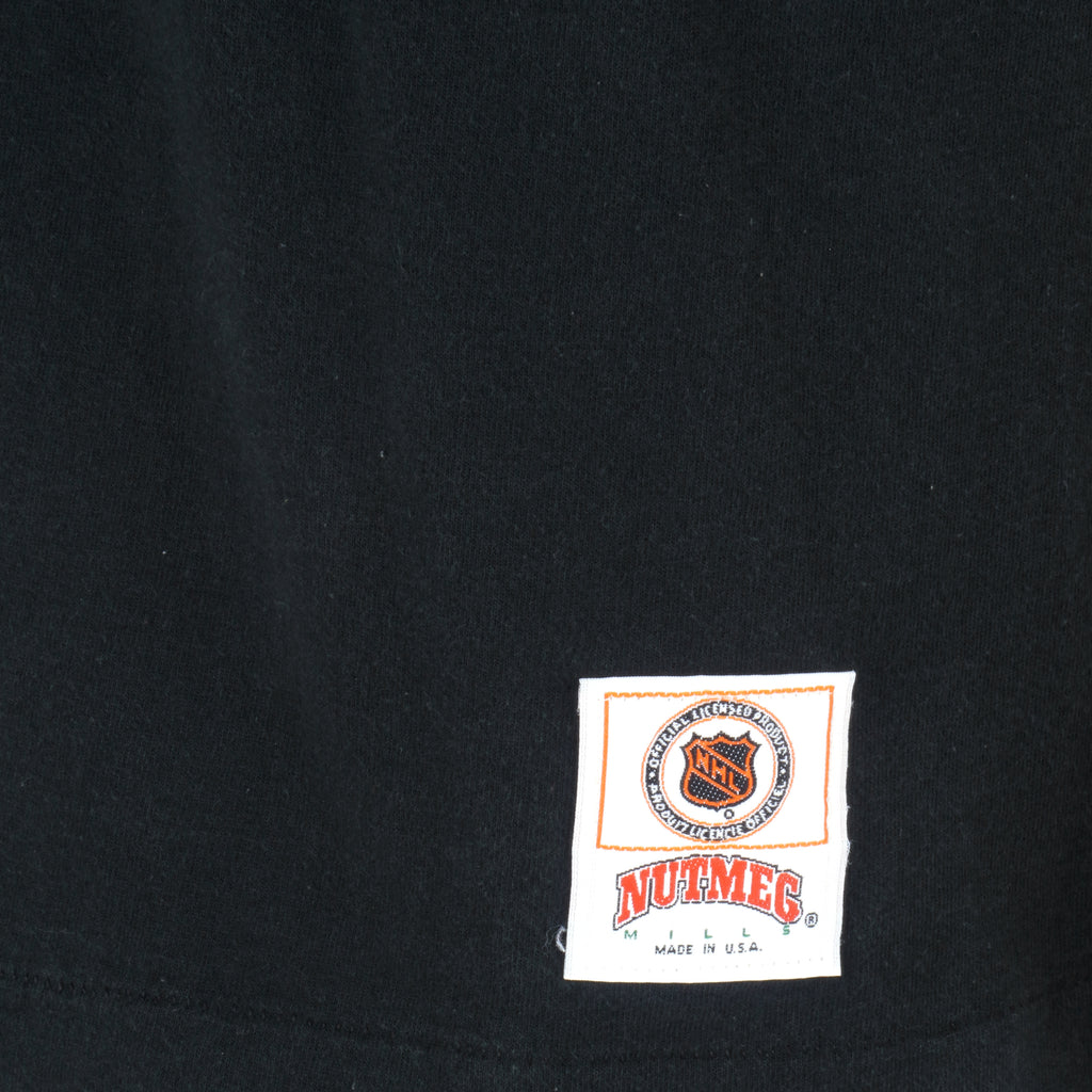 NHL (Nutmeg) - Chicago Blackhawks Single Stitch T-Shirt 1990s Large Vintage Retro Hockey