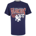 MLB (Logo 7) - New York Yankees Single Stitch T-Shirt 1992 Large Vintage Retro Baseball