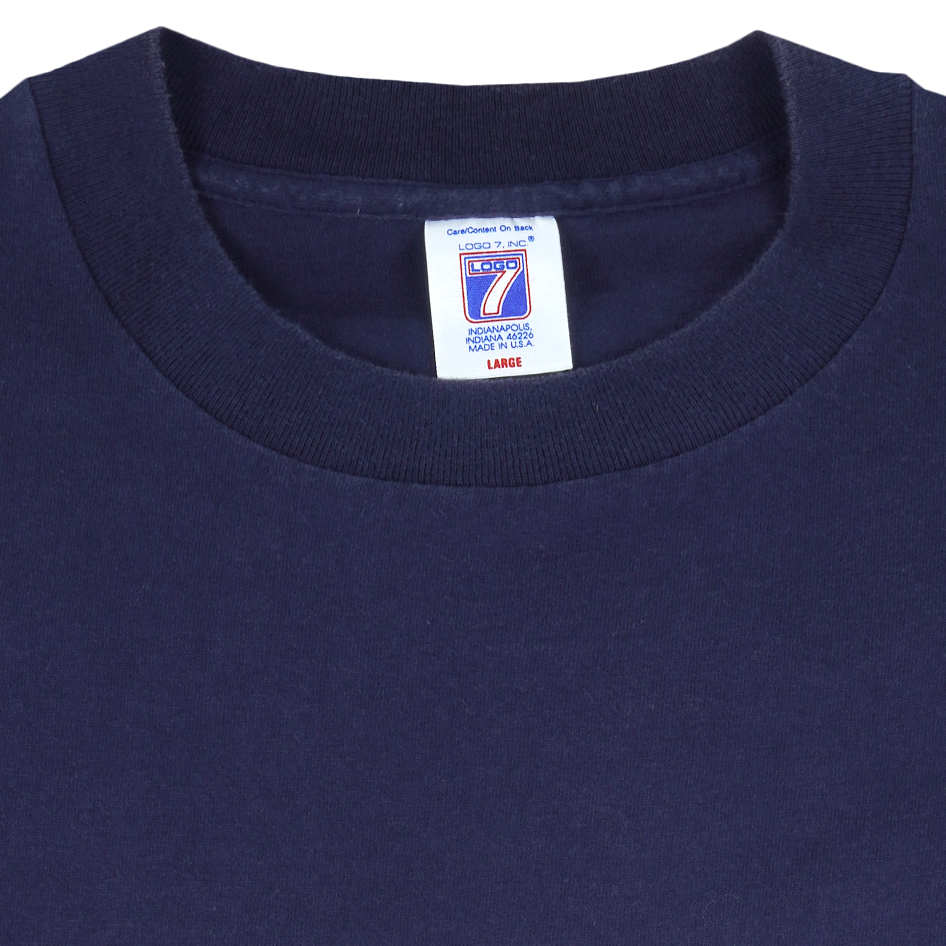 MLB (Logo 7) - New York Yankees Single Stitch T-Shirt 1992 Large Vintage Retro Baseball