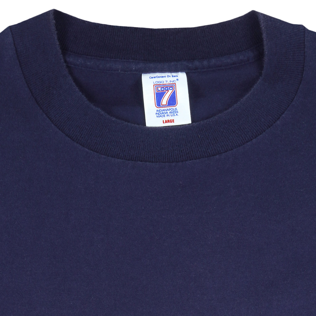 MLB (Logo 7) - New York Yankees Single Stitch T-Shirt 1992 Large Vintage Retro Baseball