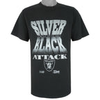 NFL (Salem) - Oakland Raiders Single Stitch T-Shirt 1990 Large Vintage Retro Football