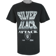 NFL (Salem) - Oakland Raiders Single Stitch T-Shirt 1990 Large Vintage Retro Football