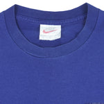 Nike - Blue International Grey Tag T-Shirt 1980s Large Vintage Retro