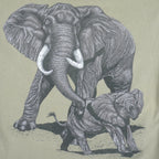 Vintage (Tultex) - Elephant Animal Printed T-Shirt 1990s Large Vintage Retro