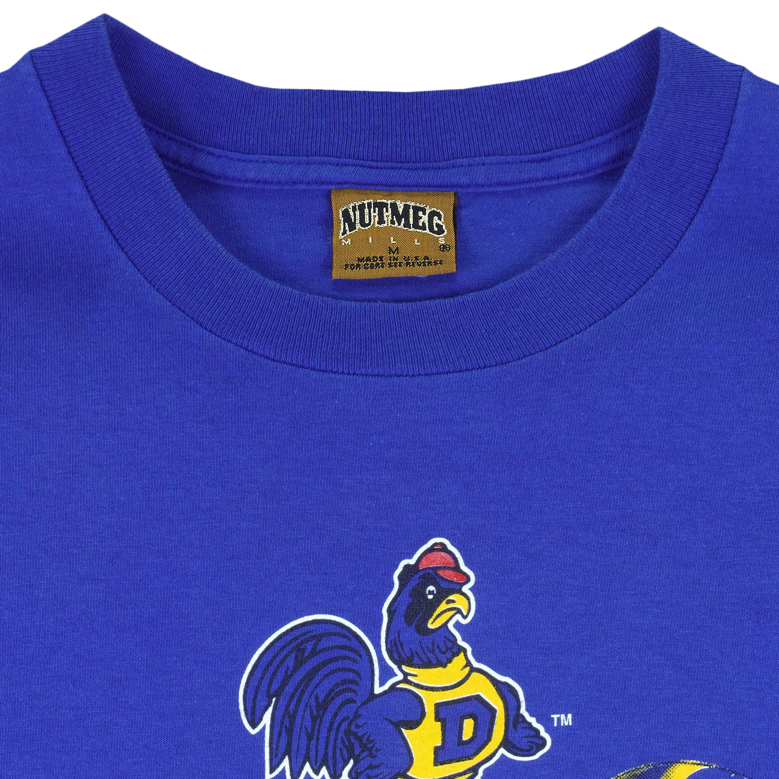 NCAA - Delaware Blue Hens Single Stitch T-Shirt 1990s Medium Vintage Retro College Football