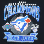 MLB (Waves) - Blue jays Big Logo Champions T-Shirt 1992 Large Vintage Retro Baseball