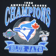 MLB (Waves) - Blue jays Big Logo Champions T-Shirt 1992 Large Vintage Retro Baseball