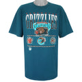 NBA (Waves) - Vancouver Grizzlies Spell-Out T-Shirt 1994 X-Large Vintage Retro Basketball