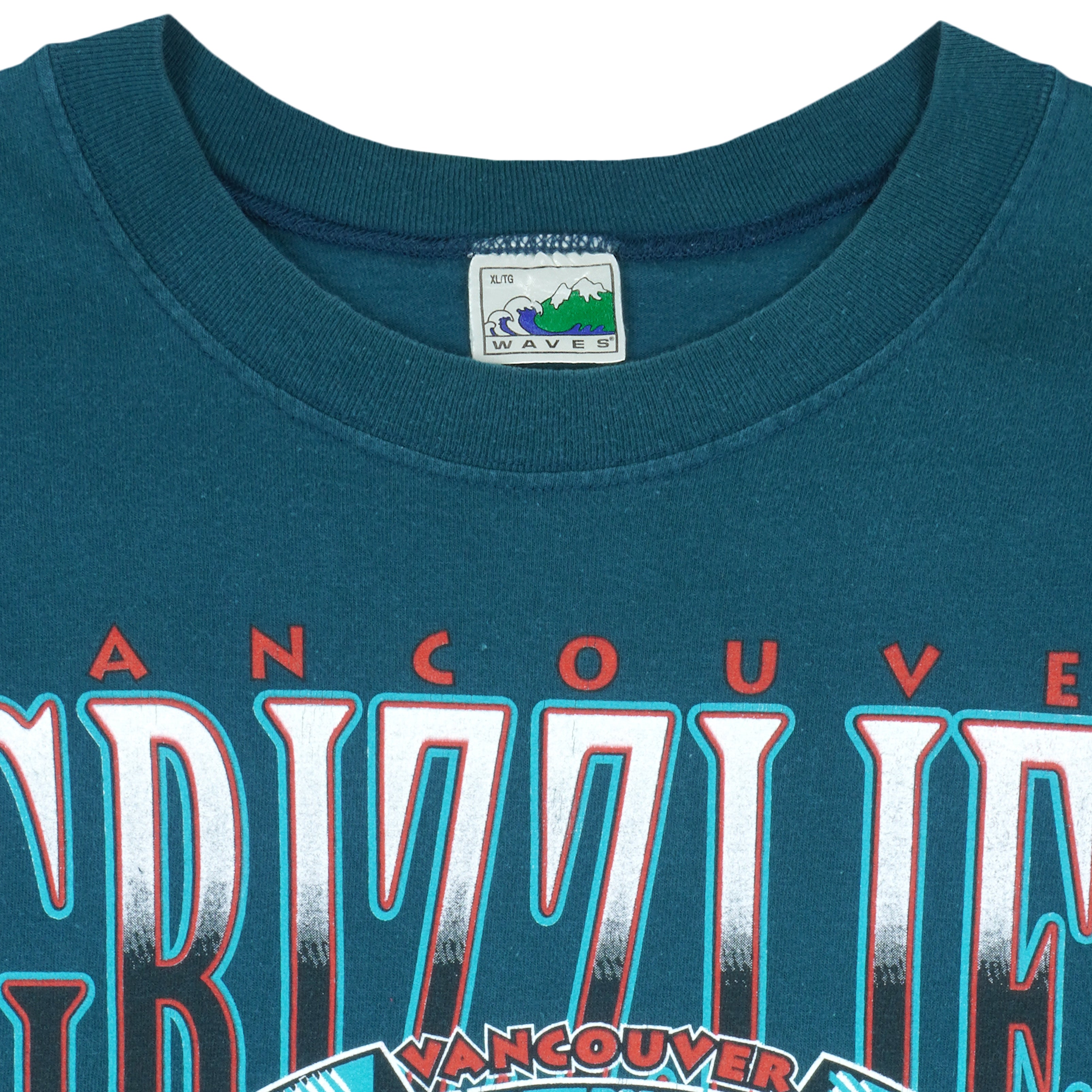 90s Vancouver Grizzlies NBA Crewneck Sweatshirt Large Vintage 