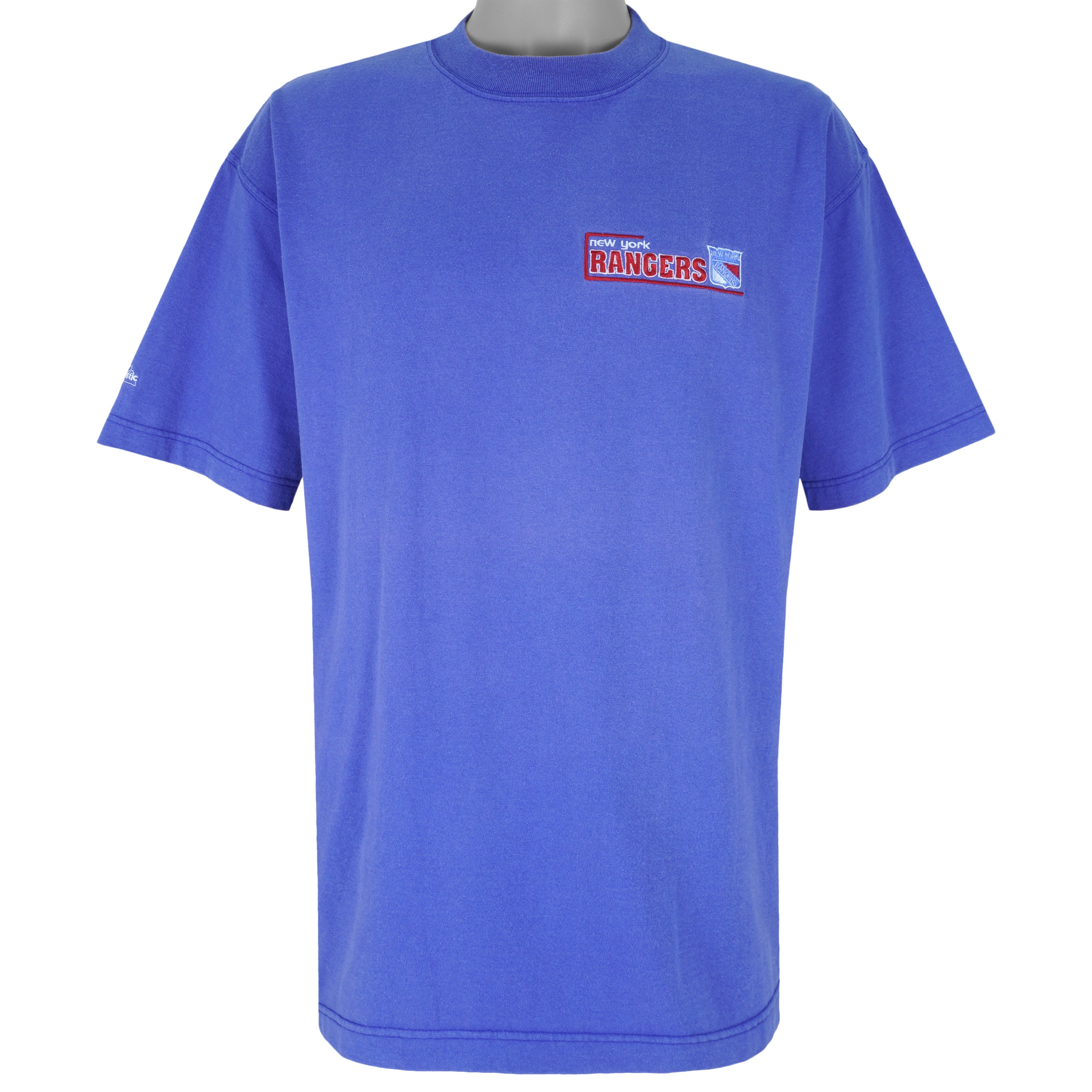 NHL - New York Rangers Hockey Single Stitch T-Shirt 1990s Large Vintage Retro Hockey