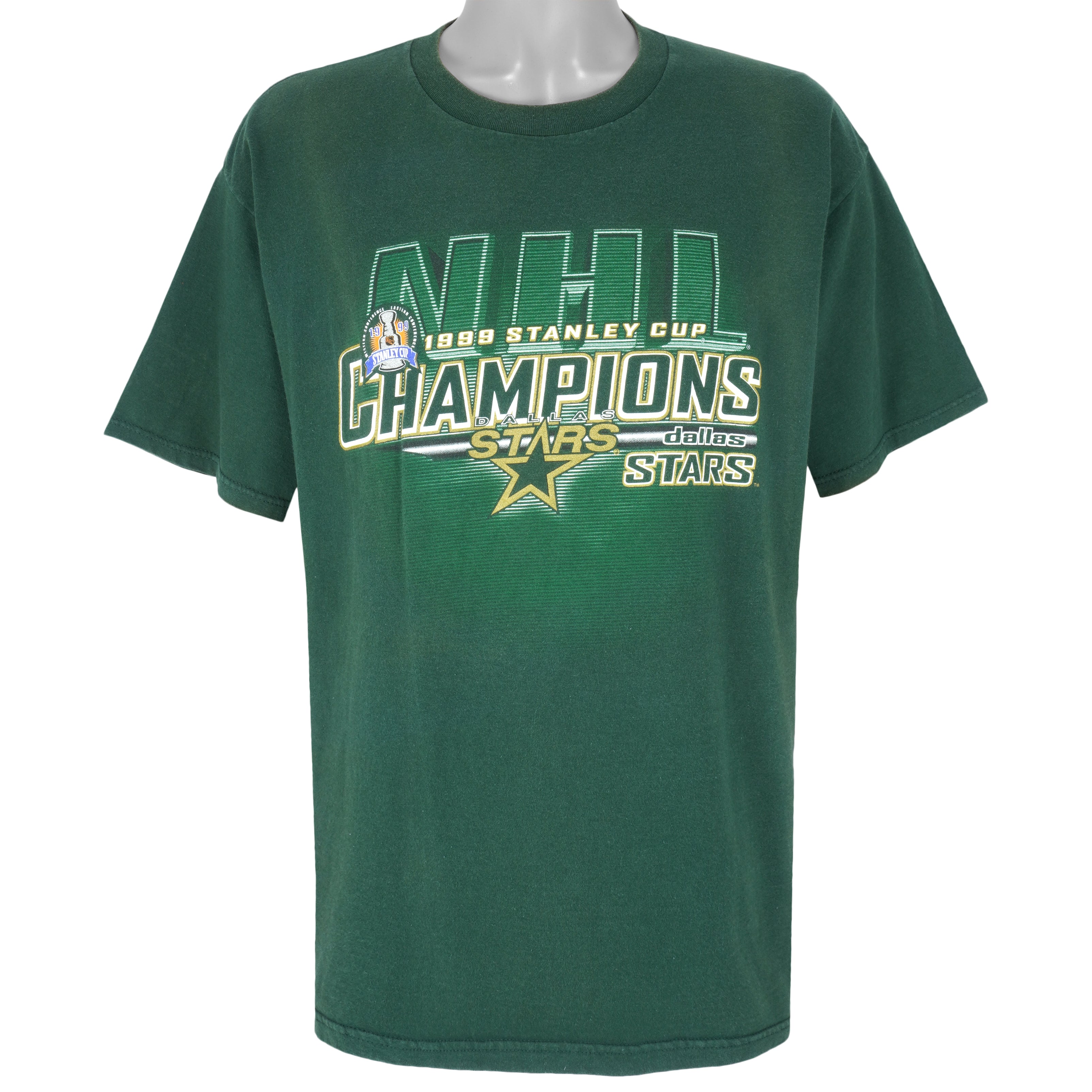 NHL (Lee) - Dallas Stars Stanley Cup Champions T-Shirt 1999 Large Vintage Retro Hockey