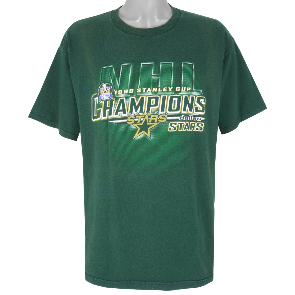 NHL (Lee) - Dallas Stars Stanley Cup Champions T-Shirt 1999 Large Vintage Retro Hockey