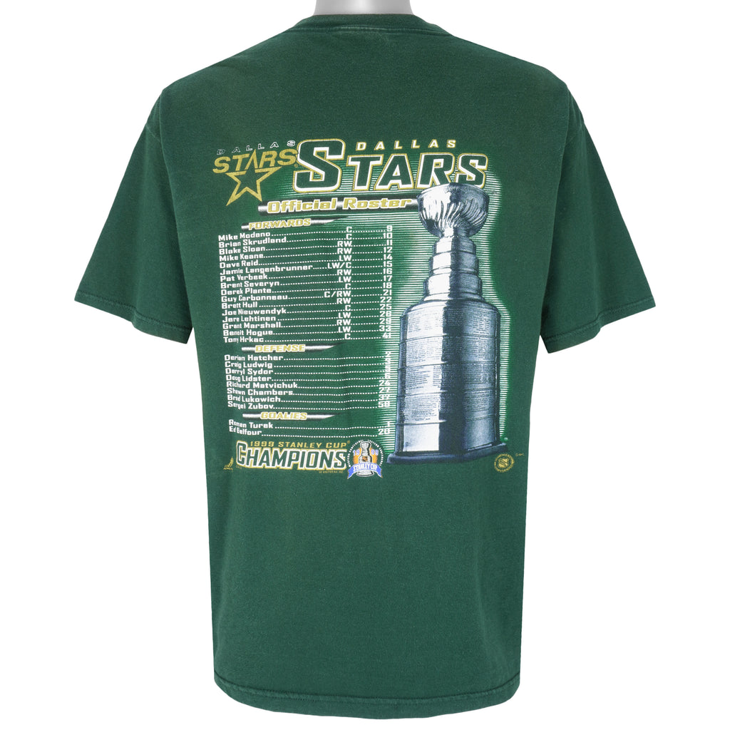 NHL (Lee) - Dallas Stars Stanley Cup Champions T-Shirt 1999 Large Vintage Retro Hockey