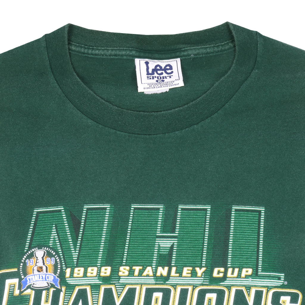 NHL (Lee) - Dallas Stars Stanley Cup Champions T-Shirt 1999 Large Vintage Retro Hockey