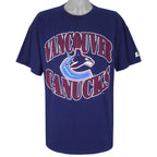 Starter - Vancouver Canucks Big Logo T-Shirt 1990s X-Large Vintage Retro Hockey