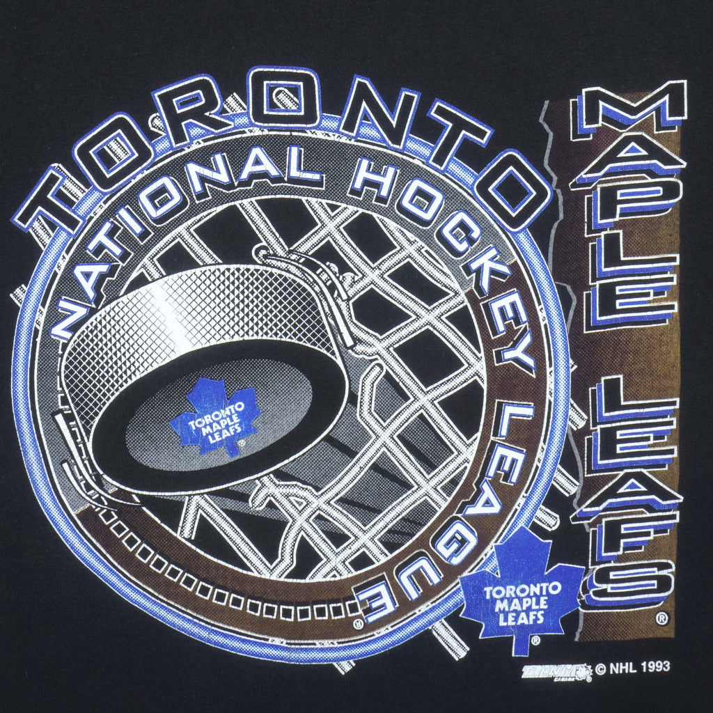 NHL - Toronto Maple Leafs Single Stitch T-Shirt 1993 X-Large Vintage Retro Hockey