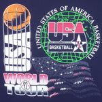 Vintage - USA Basketball Word Tour Single Stitch T-Shirt 1990s X-Large Vintage Retro Basketball