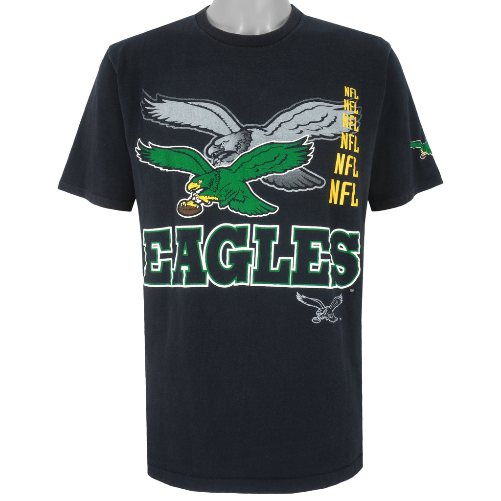NFL (Jostens) - Philadelphia Eagles Single Stitch T-Shirt 1990s Large Vintage Rretro