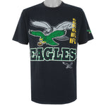 NFL (Jostens) - Philadelphia Eagles Single Stitch T-Shirt 1990s Large Vintage Rretro
