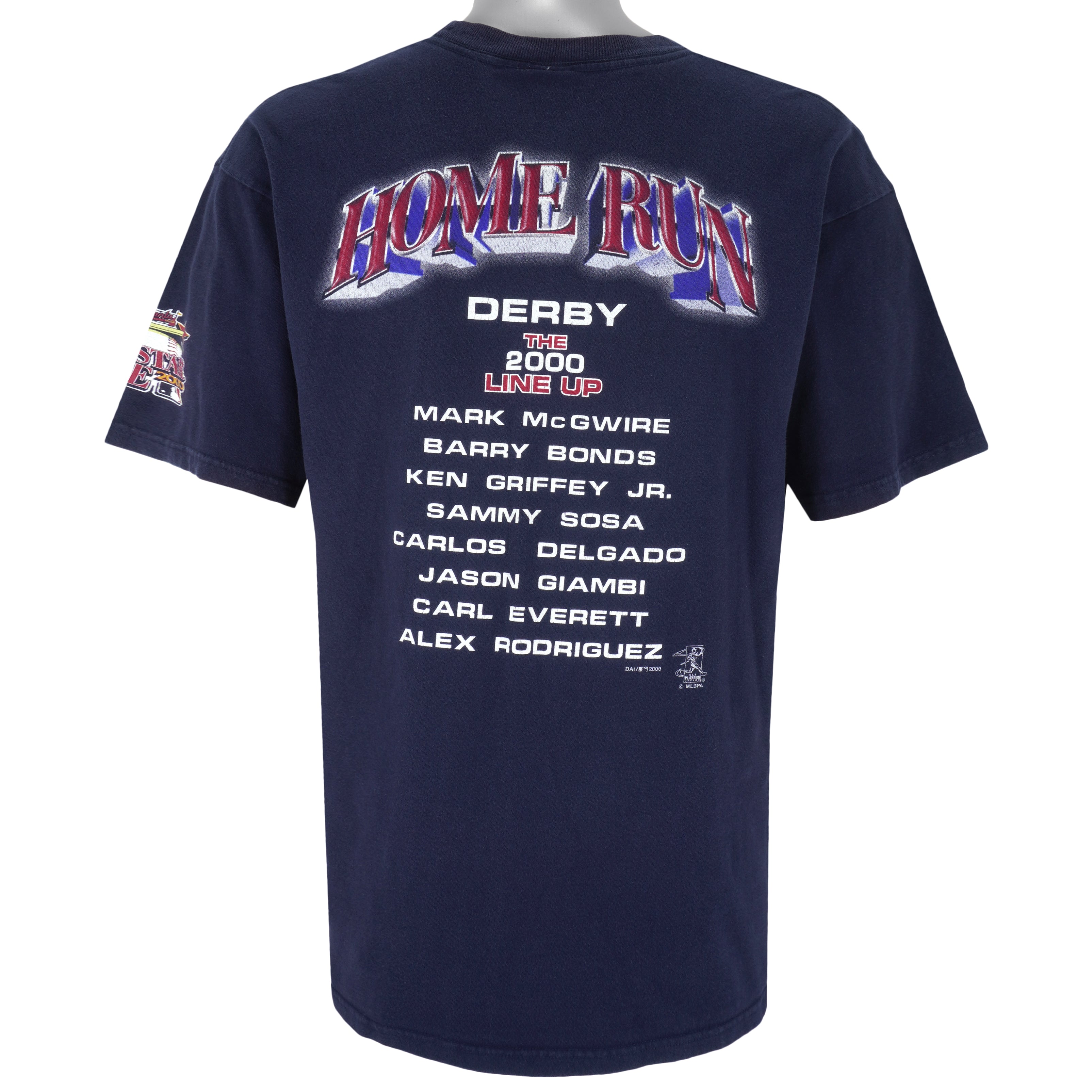 Vintage (Dynasty) - Derby Home Run Baseball T-Shirt 2000 X-Large Vintage Retro Baseball