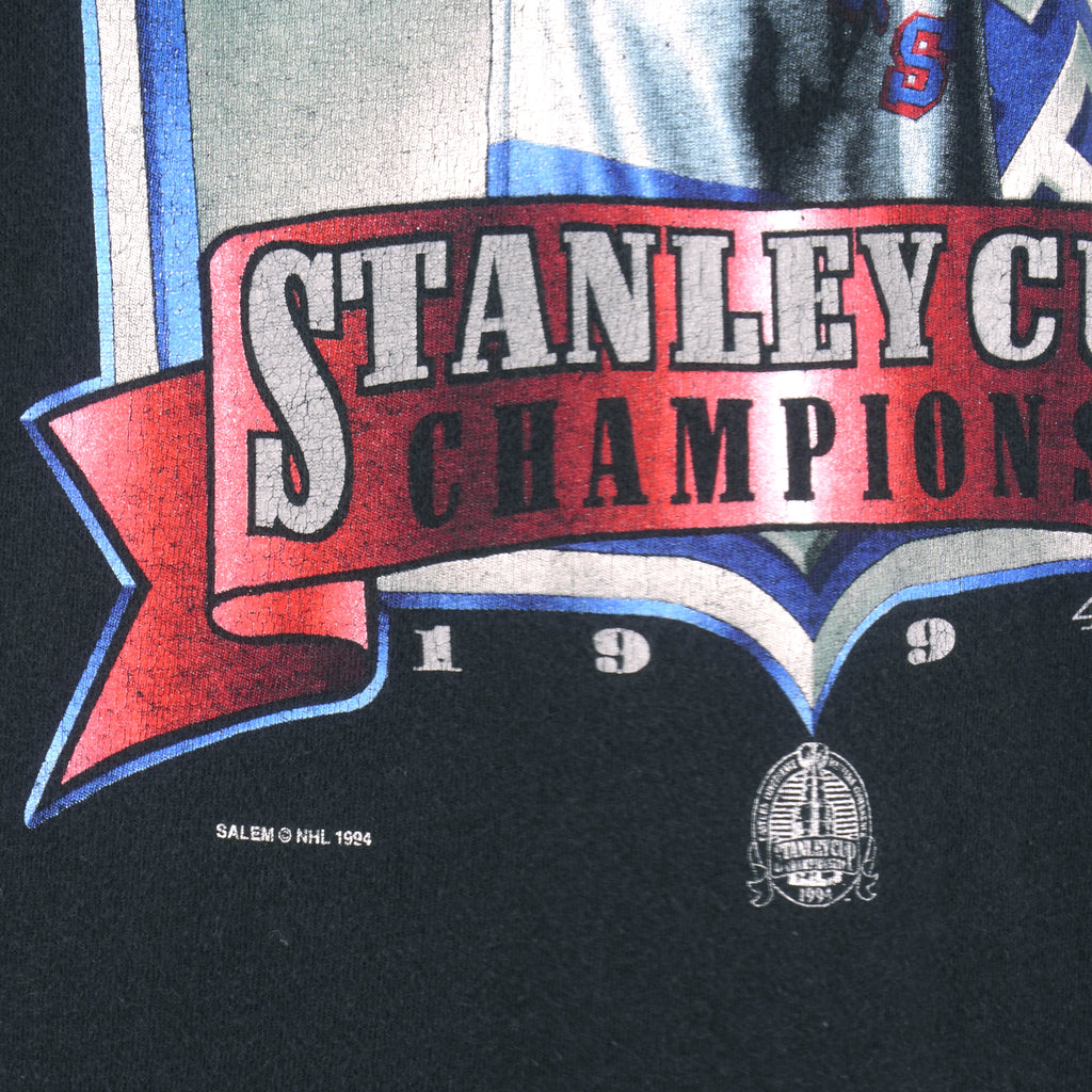 NHL (Salem) -  New York Rangers Champions T-Shirt 1994 X-Large Vintage Retro Hockey