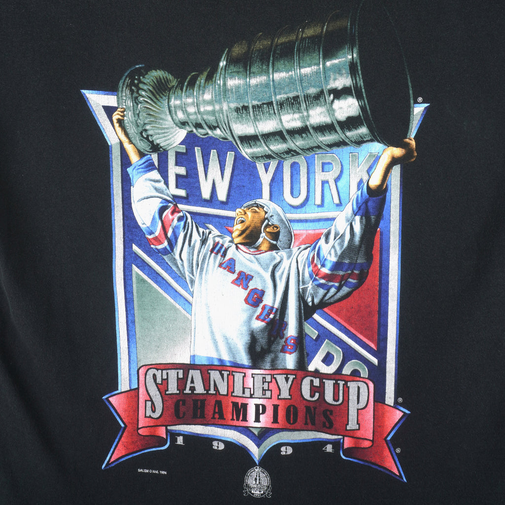 NHL (Salem) -  New York Rangers Champions T-Shirt 1994 X-Large Vintage Retro Hockey