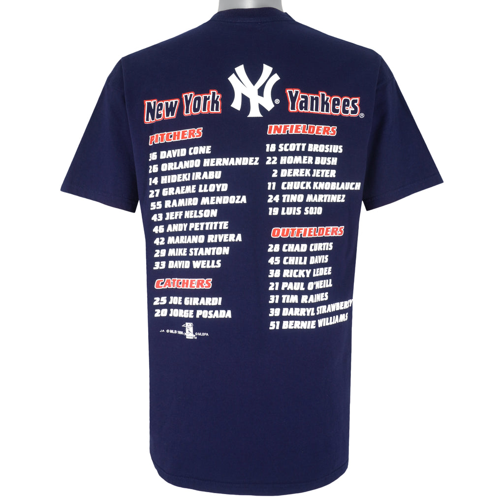 MLB - New York Yankees The Greatest Team Of All Time T-Shirt 1999 Large Vintage Retro Baseball