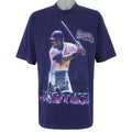 MLB (Salem) - Atlanta Braves David Justice Single Stitch T-Shirt 1990s X-Large Vintage Retro Baseball