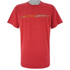 Nike - Red Just Do It T-Shirt 2000s Large Vintage Retro