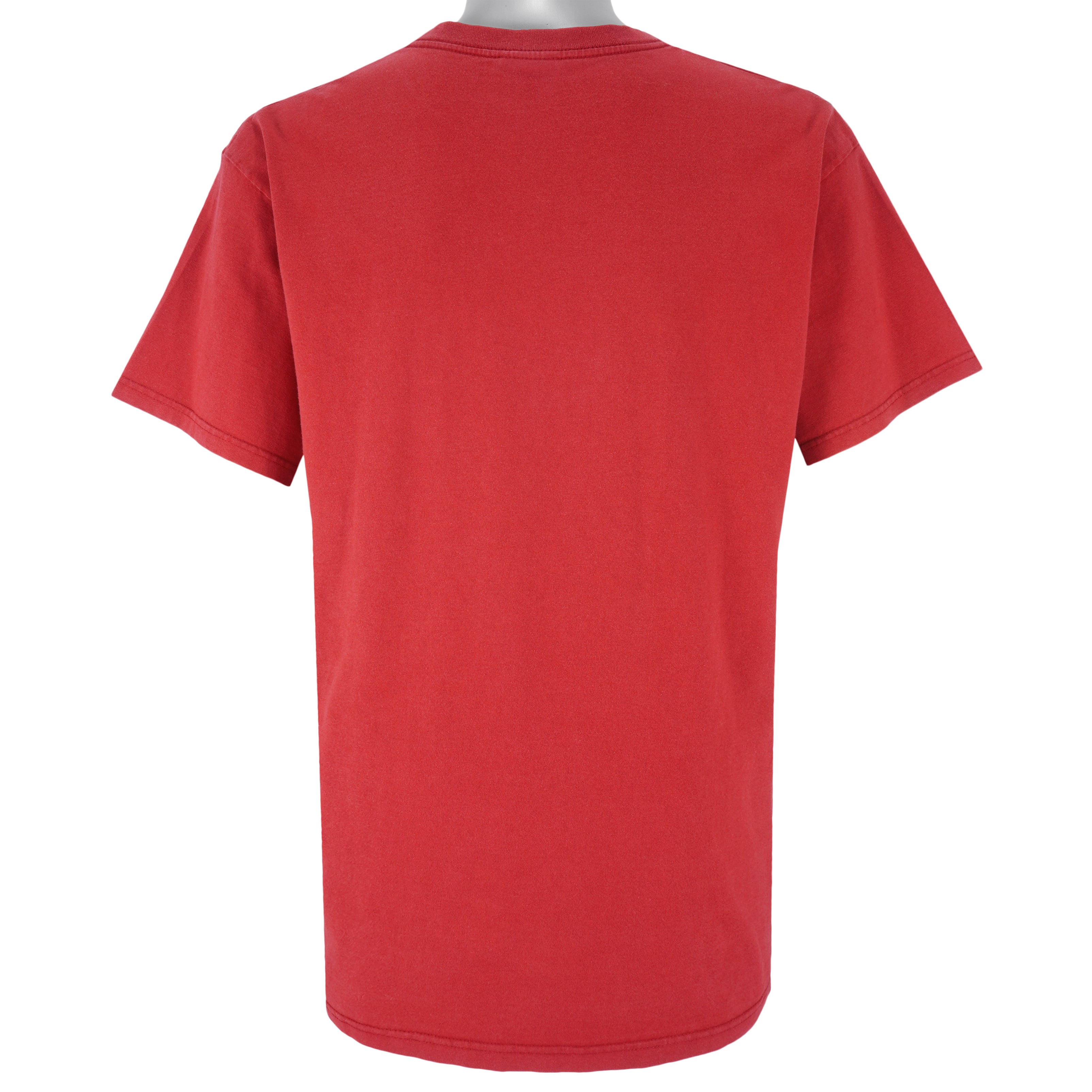 Nike - Red Just Do It T-Shirt 2000s Large Vintage Retro