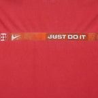 Nike - Red Just Do It T-Shirt 2000s Large Vintage Retro