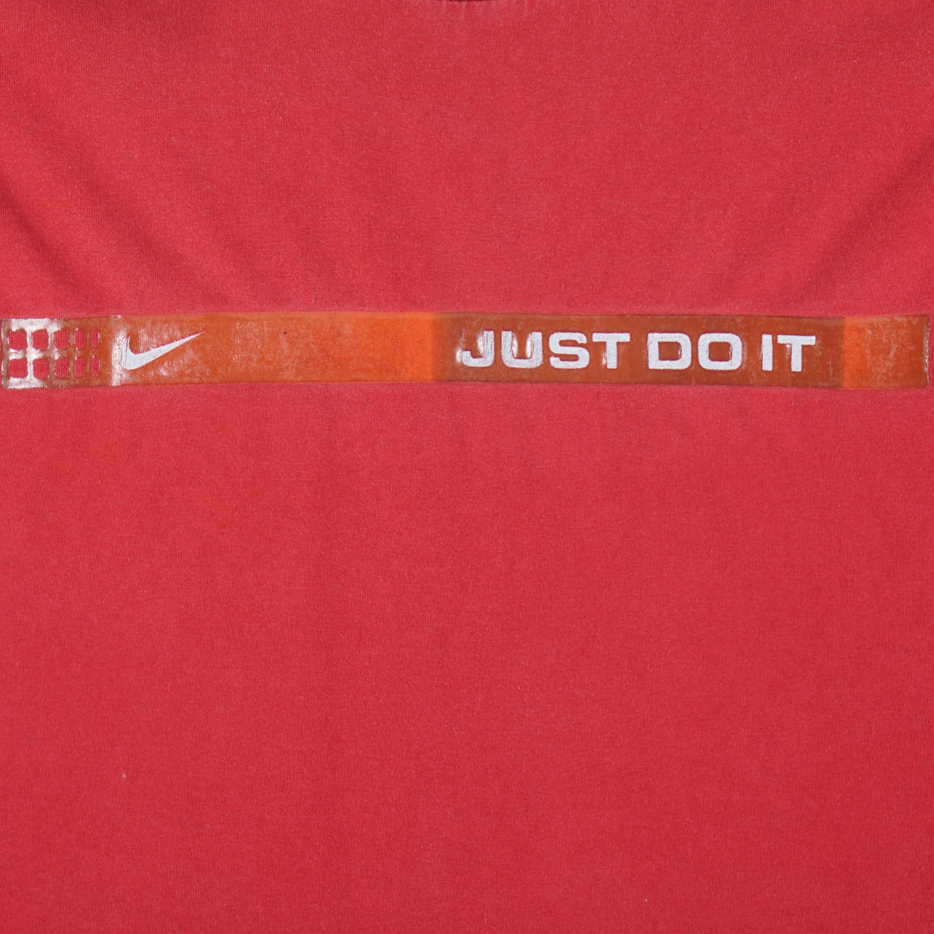 Nike - Red Just Do It T-Shirt 2000s Large Vintage Retro