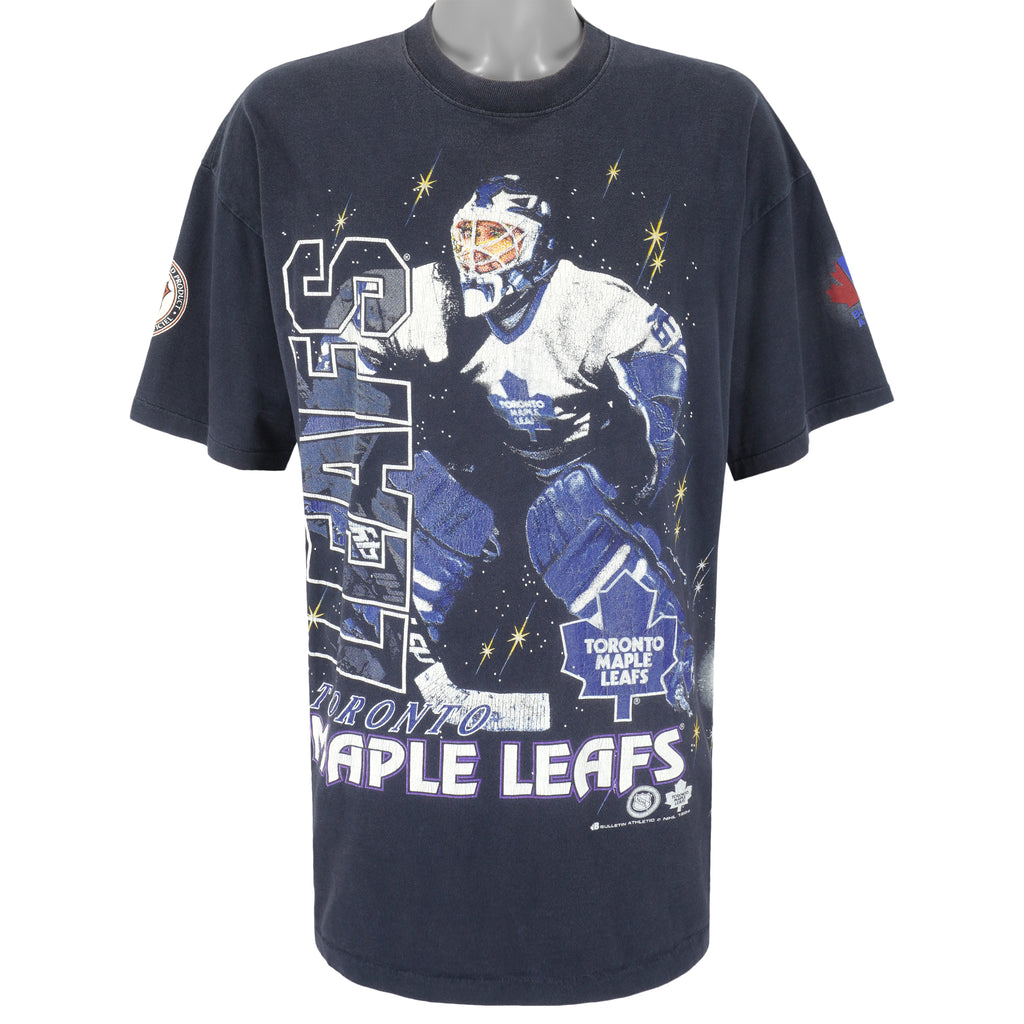 NHL (Bulletin Athletic) - Toronto Maple Leafs Spell-Out T-Shirt 1990s X-Large Vintage Retro Hockey