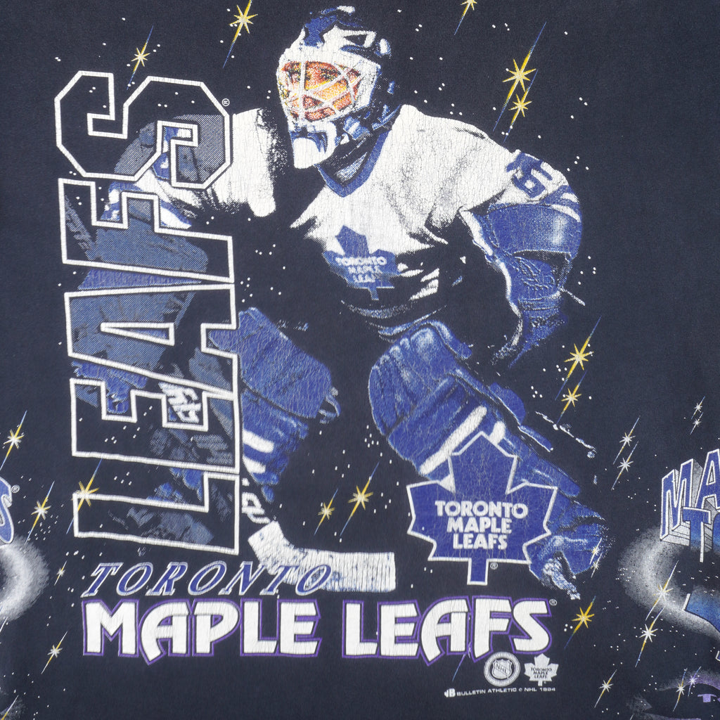 NHL (Bulletin Athletic) - Toronto Maple Leafs Spell-Out T-Shirt 1990s X-Large Vintage Retro Hockey