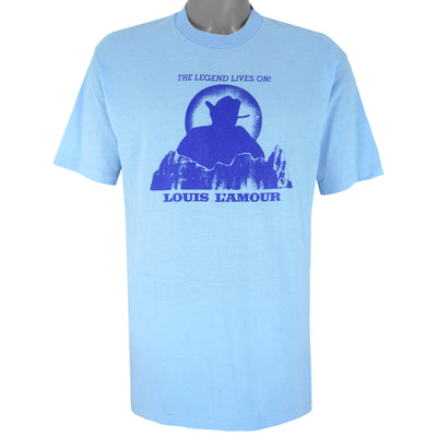 Vintage (Hanes) - Louis L'amour The Legend Lives On Single Stitch T-Shirt 1980s X-Large