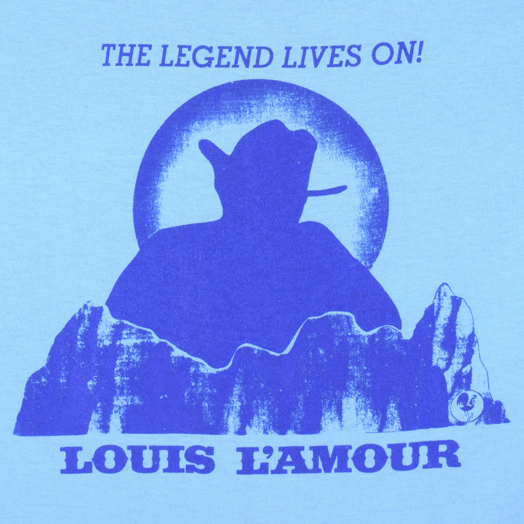 Vintage (Hanes) - Louis L'amour Single Stitch T-Shirt 1990s X-Large Vintage Retro