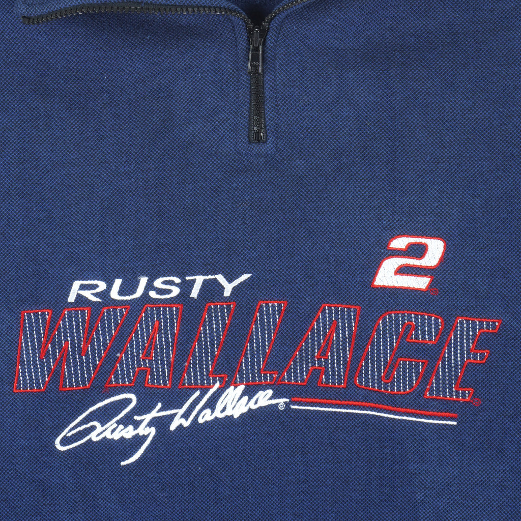 NASCAR (Chase) - Rusty Wallace No. 2 Embroidered Sweatshirt 1990s Medium Vintage Retro