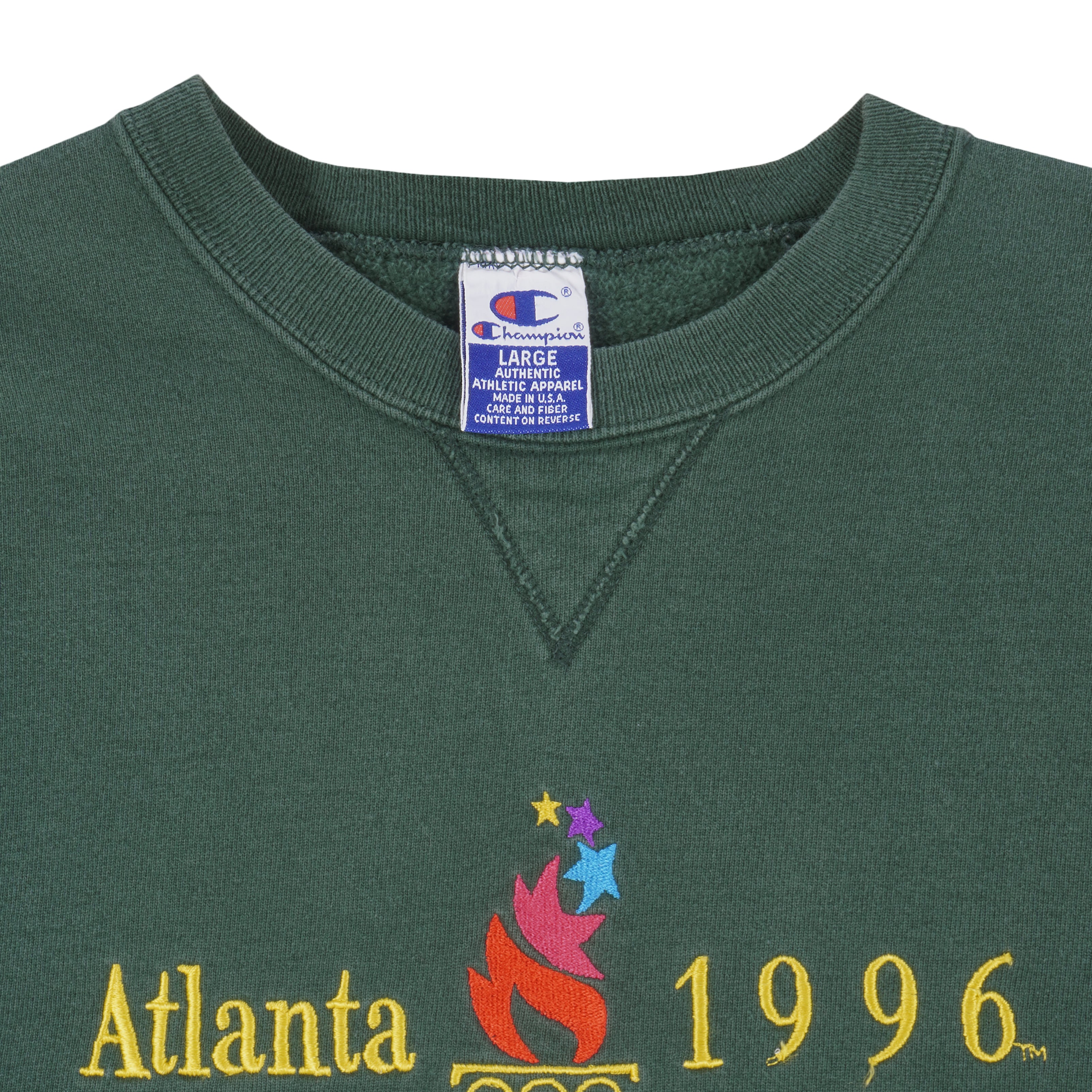 Champion - Centennial Olympic Games Atlanta Sweatshirt 1996 Large Vintage Retro