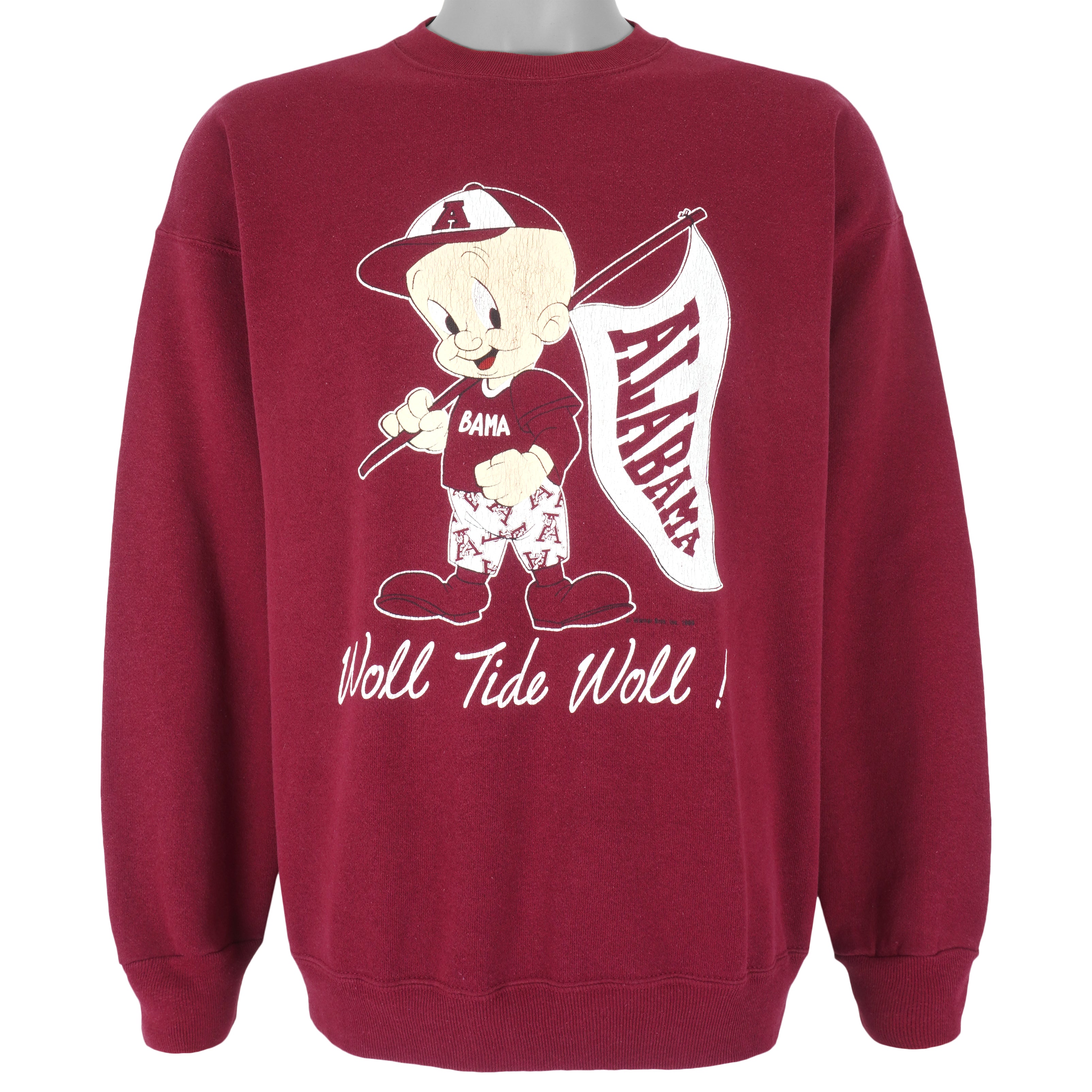 NCAA - Alabama Crimson Tide Crew Neck Sweatshirt 1990s X-Large Vintage Retro College