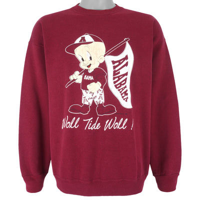 NCAA (Jostens) - Alabama Crimson Tide Woll Tide Woll Elmer Fudd Sweatshirt 1990s X-Large