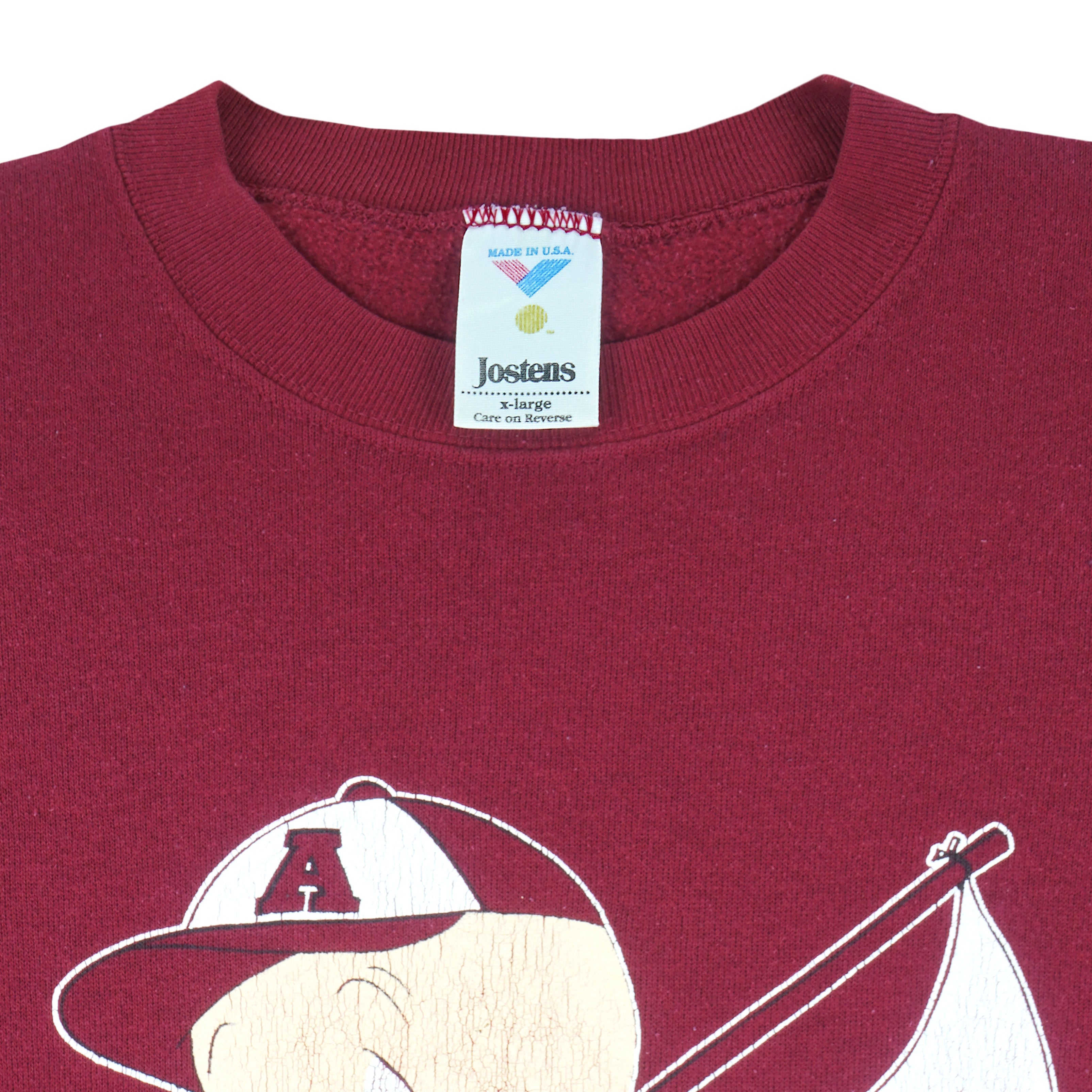 NCAA - Alabama Crimson Tide Crew Neck Sweatshirt 1990s X-Large Vintage Retro College