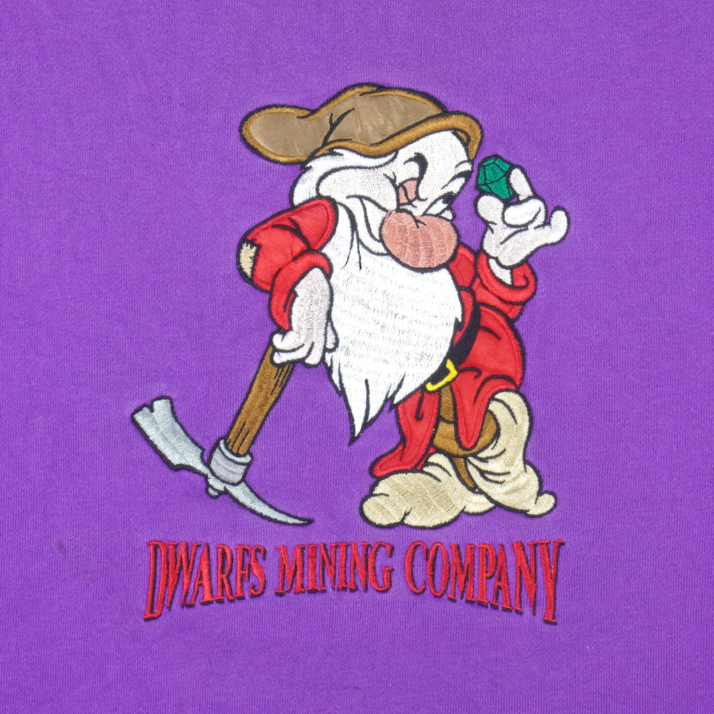 Disney - Dwarfs Meaning Company Crewneck Sweatshirt 1990s X-Large Vintage Retro