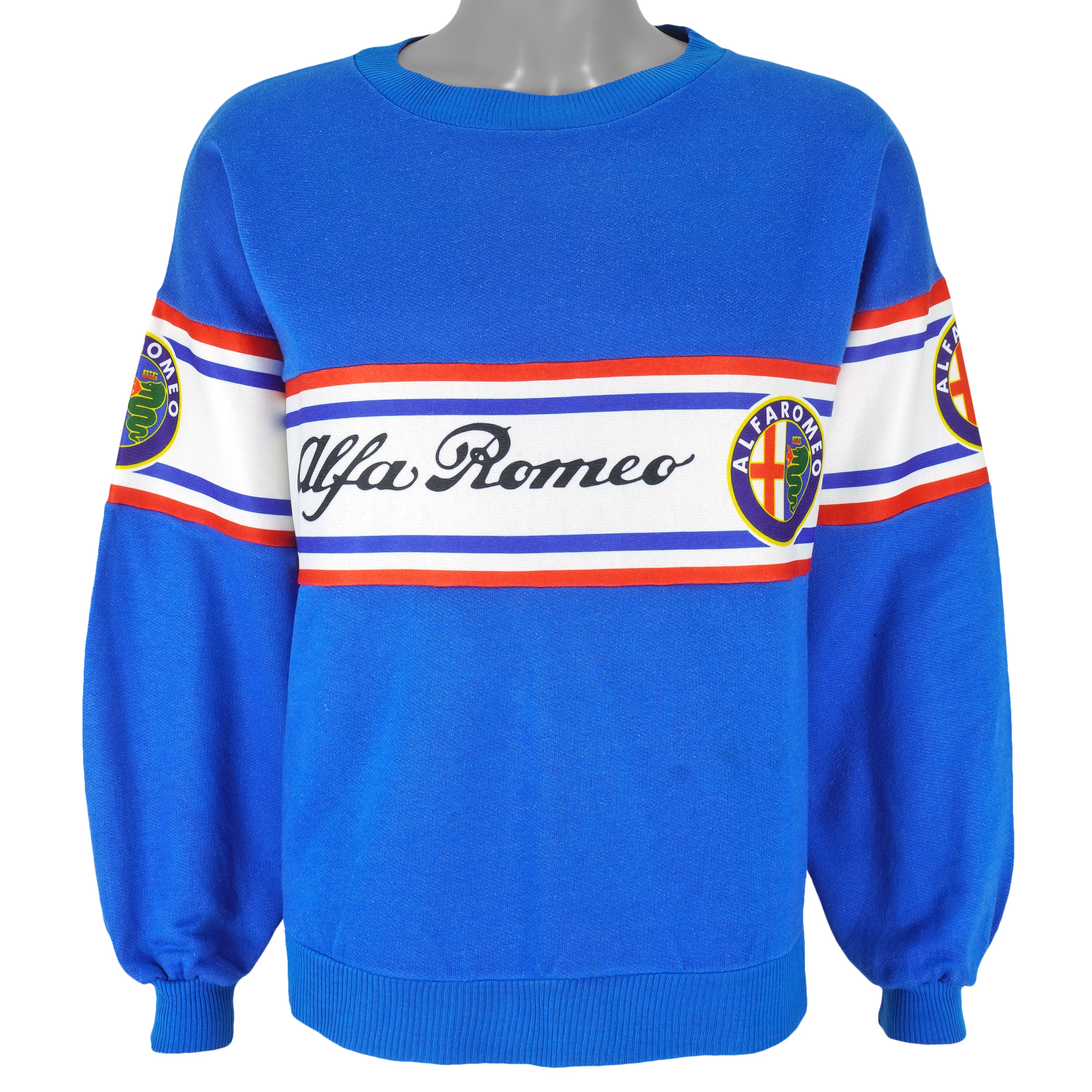 Vintage - Alfa Romeo Crew Neck Sweatshirt 1990s Medium Vintage Retro