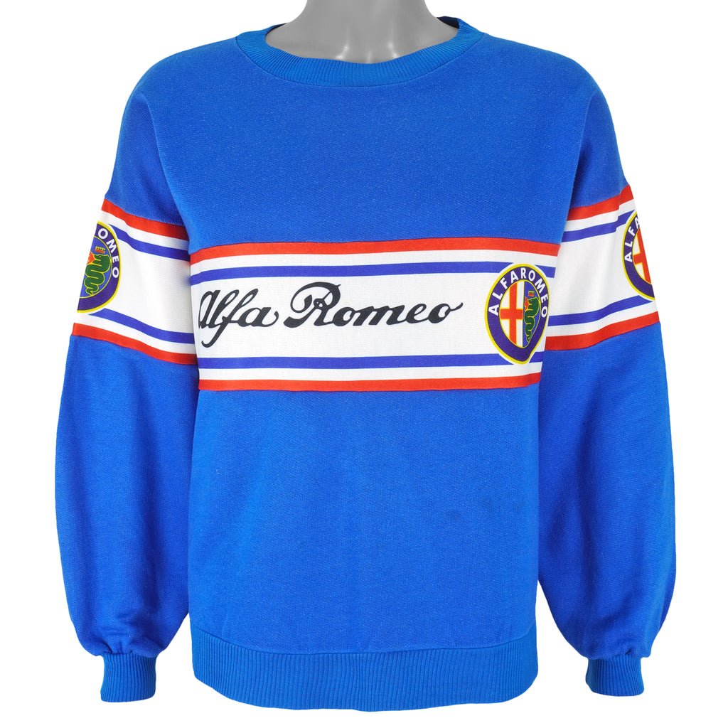 Vintage - Alfa Romeo Crew Neck Sweatshirt 1990s Medium Vintage Retro