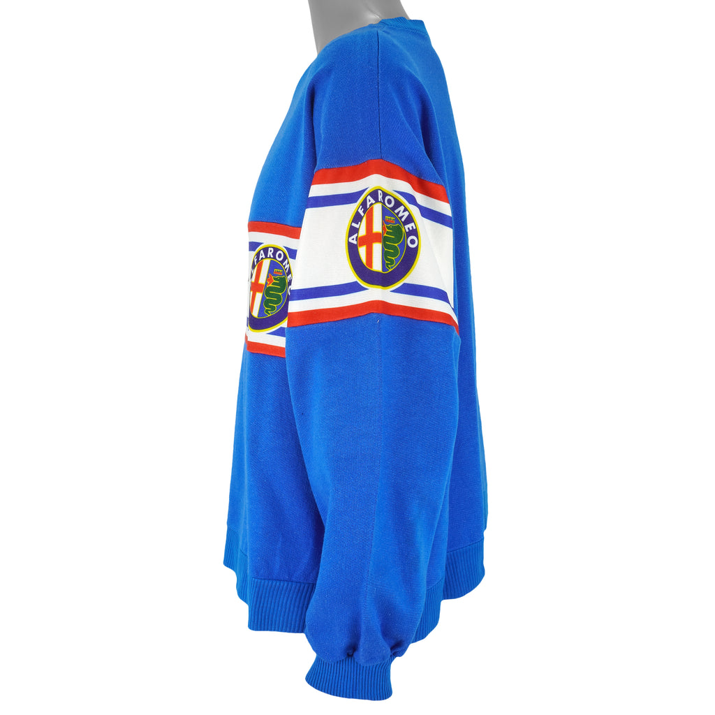 Vintage - Alfa Romeo Crew Neck Sweatshirt 1990s Medium Vintage Retro